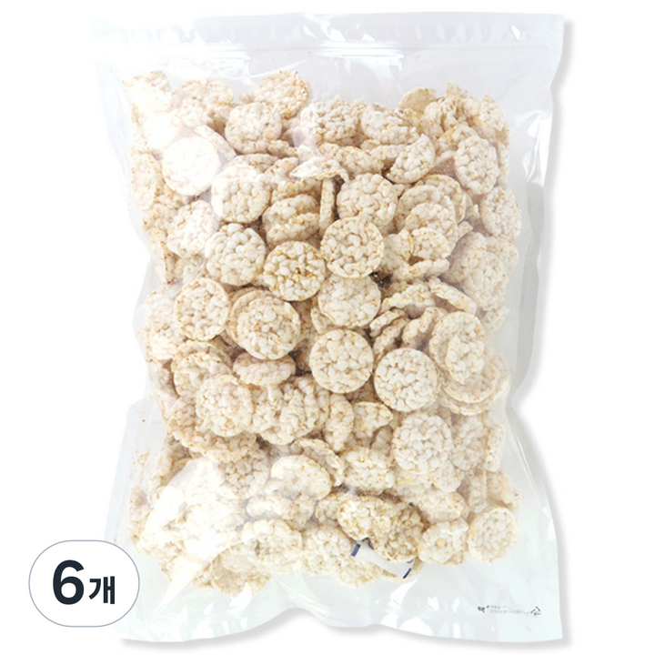 우리가스토리 현미쌀과자 뻥튀기, 600g, 6개