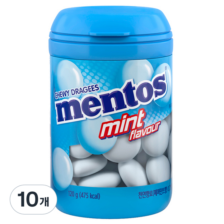 멘토스 민트맛 바틀, 120g, 10개