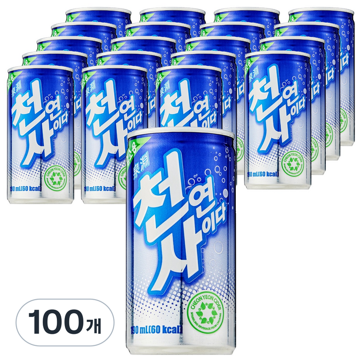 천연사이다, 190ml, 100개