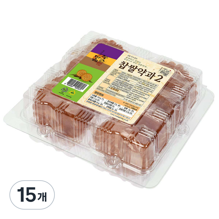왕궁병과 둥근마음 찹쌀약과 2, 350g, 15개