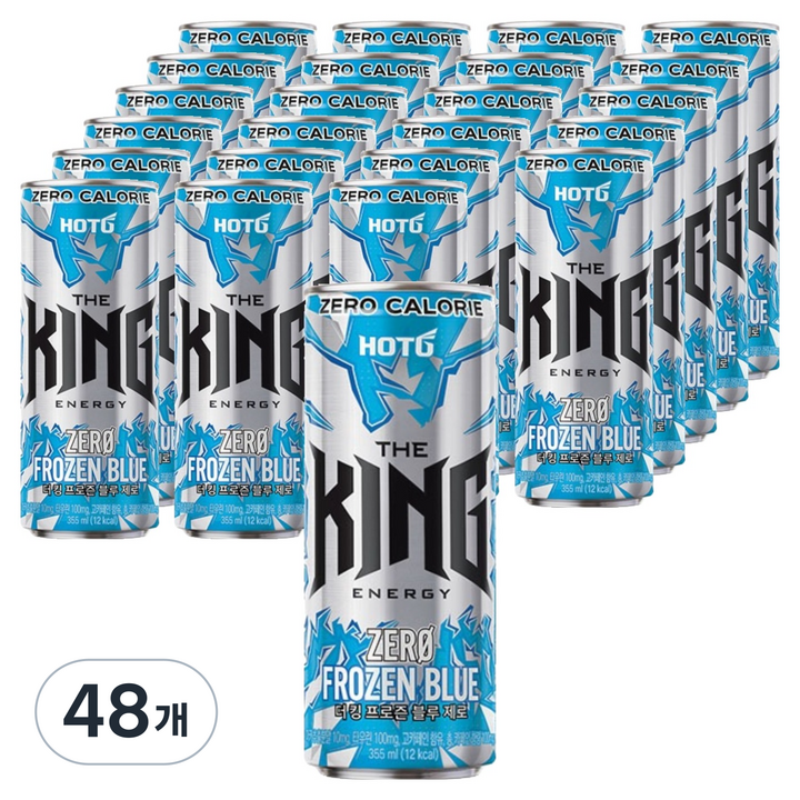 핫식스 더 킹 프로즌블루 제로, 48개, 355ml