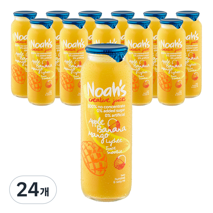 노아주스 애플 바나나 리치 망고 스무디, 260ml, 24개