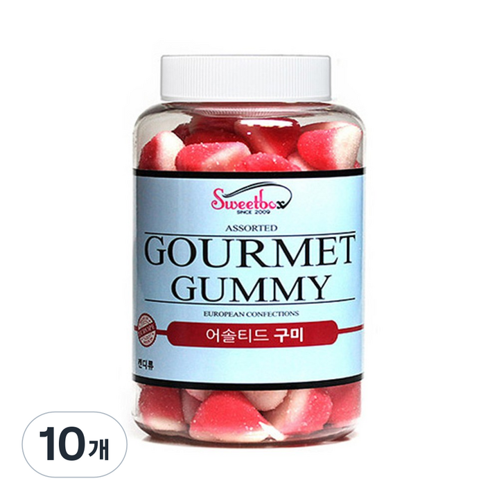 딸기 퍼프 젤리, 500g, 10개