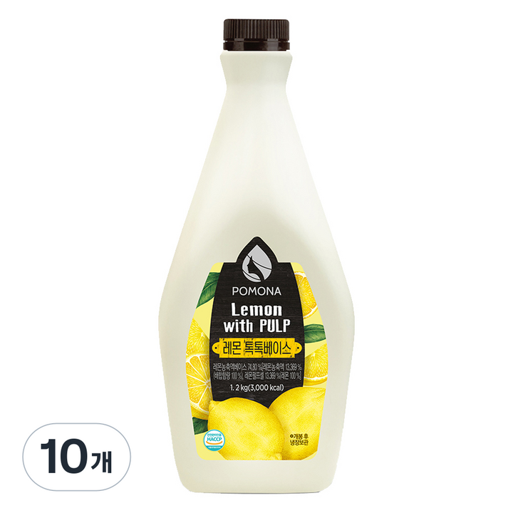 포모나 레몬 톡톡베이스, 1.2kg, 10개
