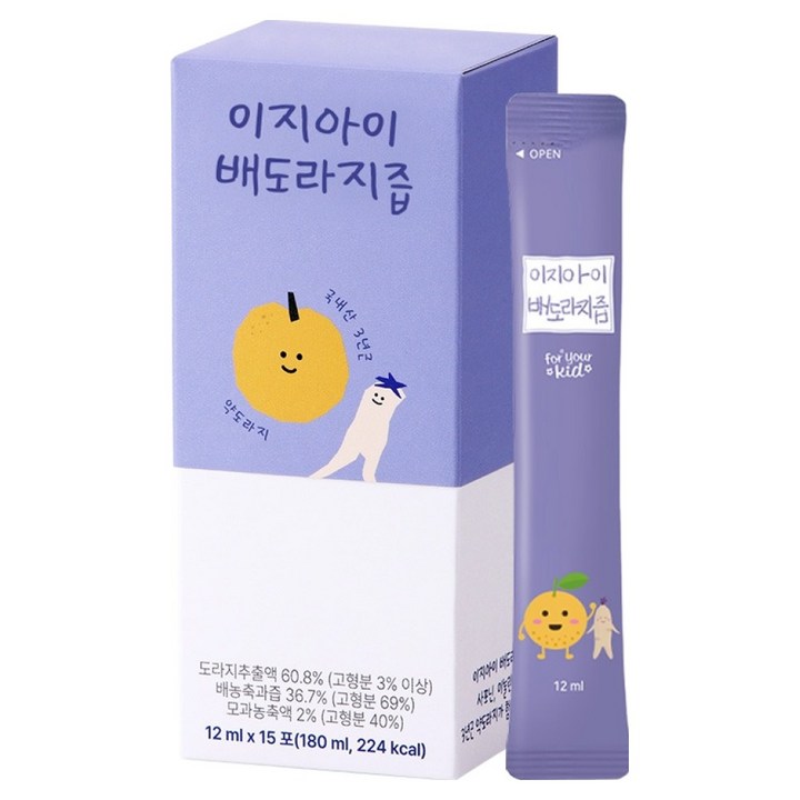 이지 아이배도라지즙, 12ml, 15개