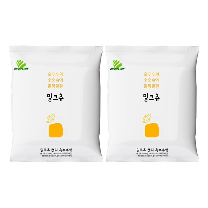 밀크츄 옥수수, 1kg, 2개