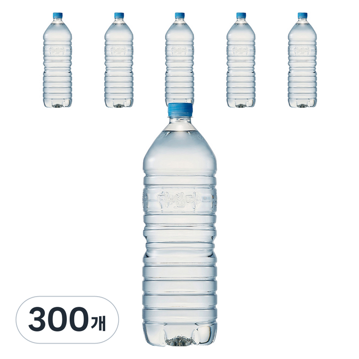 마신다 먹는샘물 무라벨, 2L, 300개