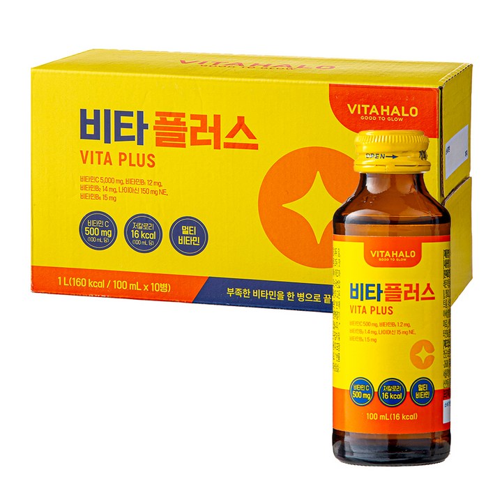 비타할로 저칼로리 비타플러스, 10개, 100ml