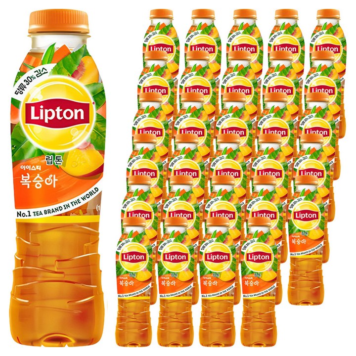 립톤 아이스티 복숭아, 500ml, 30개