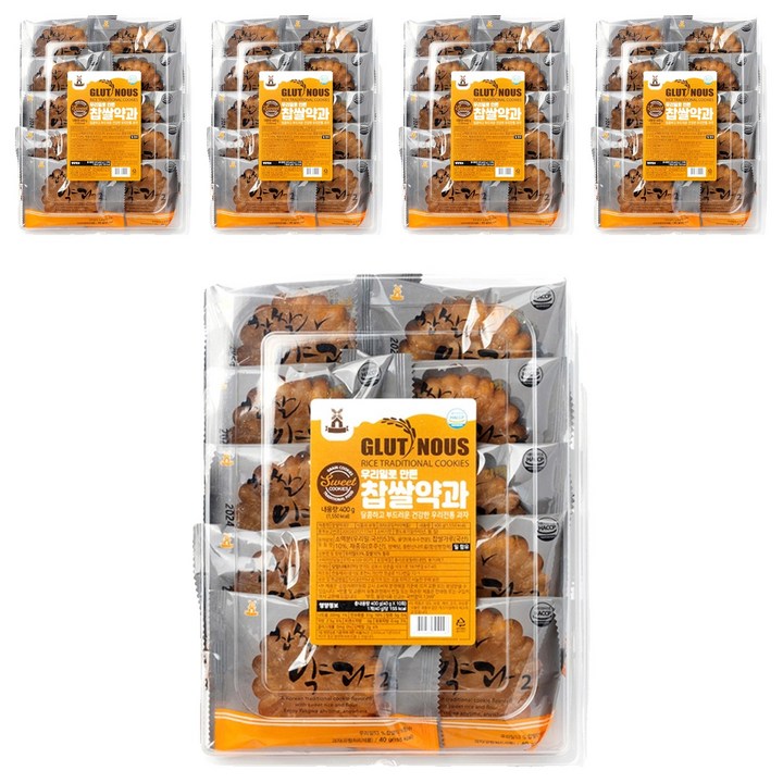 우리밀로 만든 찹쌀약과 2, 40g, 50개