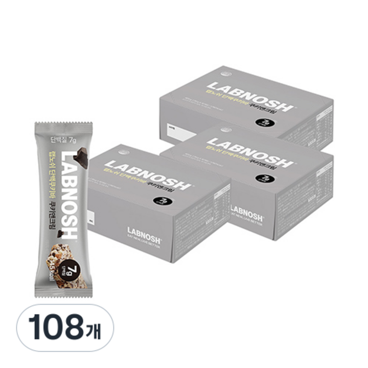 랩노쉬 단백쿠키바, 35g, 108개