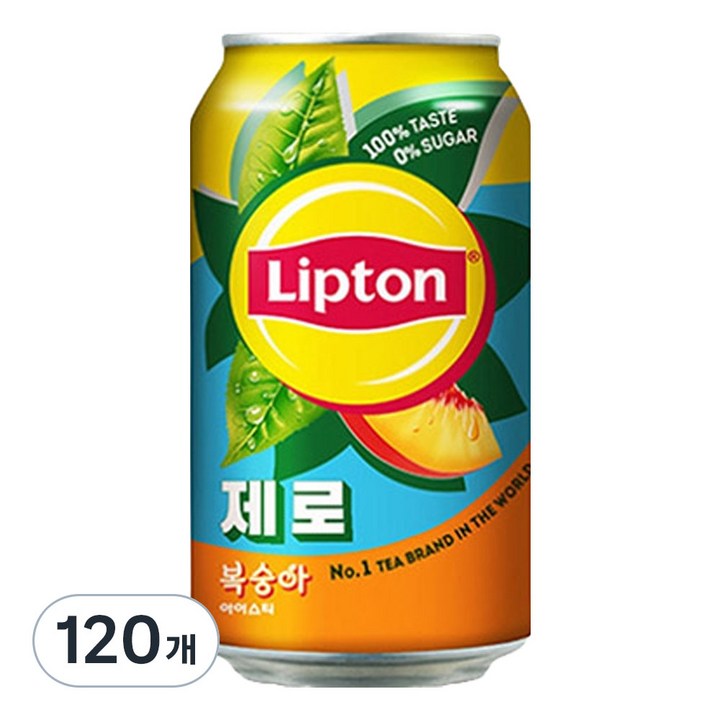 립톤 제로 복숭아 아이스티, 355ml, 120개
