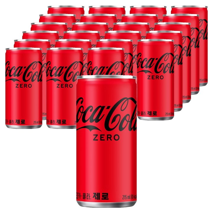 코카콜라 제로, 215ml, 24개