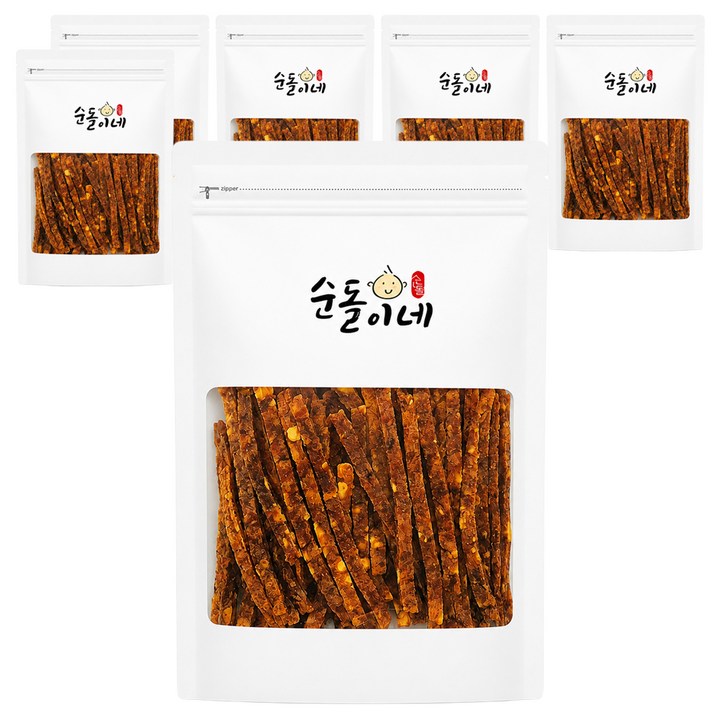 순돌이네 치즈 콕콕 오징어포, 200g, 6개