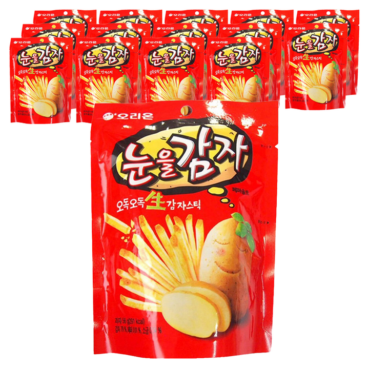 오리온 눈을감자 스낵, 56g, 15개