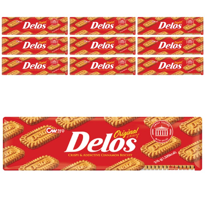 청우식품 델로스 오리지날 커피쿠키, 315g, 10개