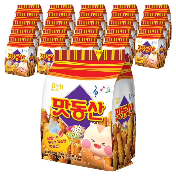 해태제과 맛동산, 165g, 25개