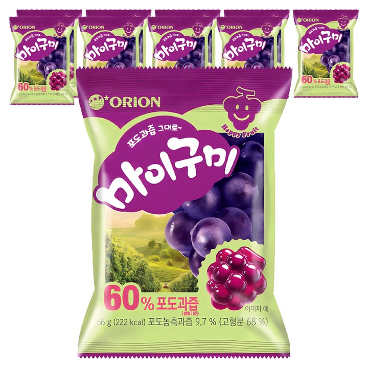 마이구미 포도, 66g, 10개