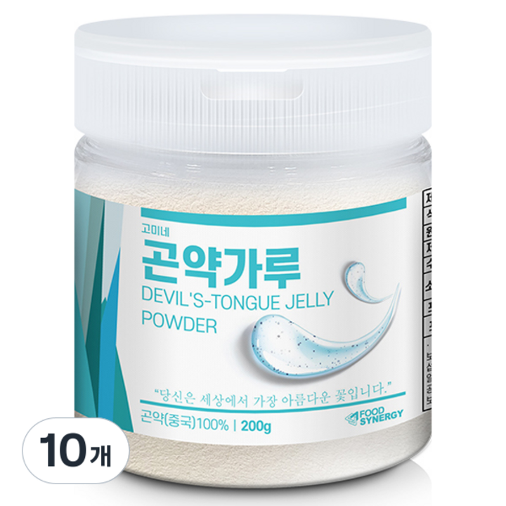 고미네 곤약가루 용기, 200g, 10개