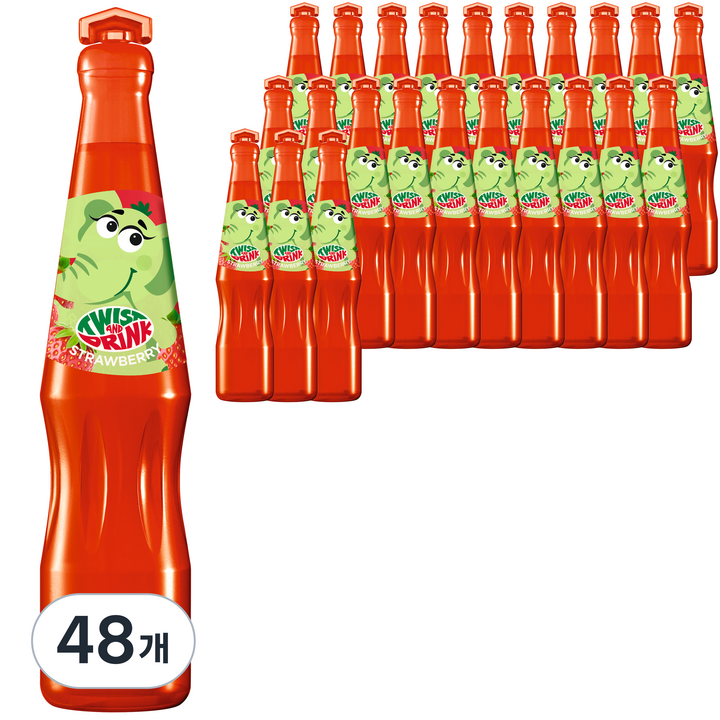 트위스트앤드링크 딸기 음료, 48개, 200ml