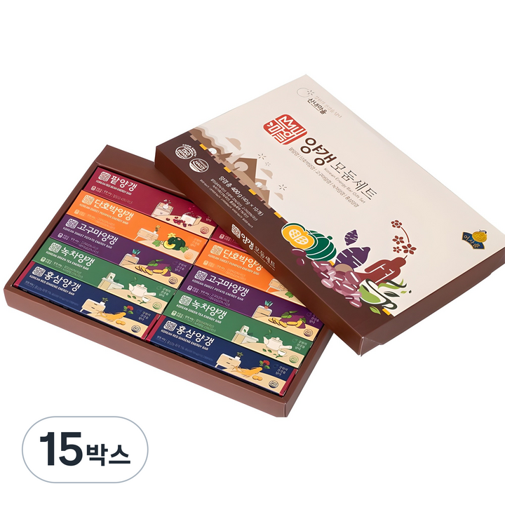 산내마을 양갱 모둠 세트, 40g, 15박스