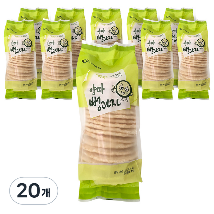 스위트영 양파 스낵 뻥과자, 80g, 20개