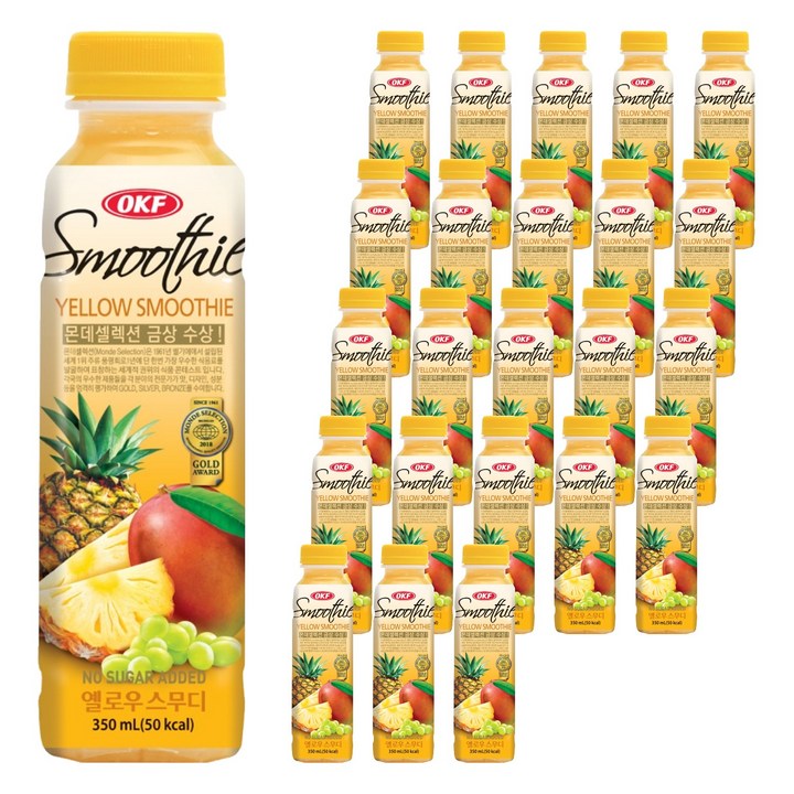 오케이에프 옐로우스무디, 350ml, 24개