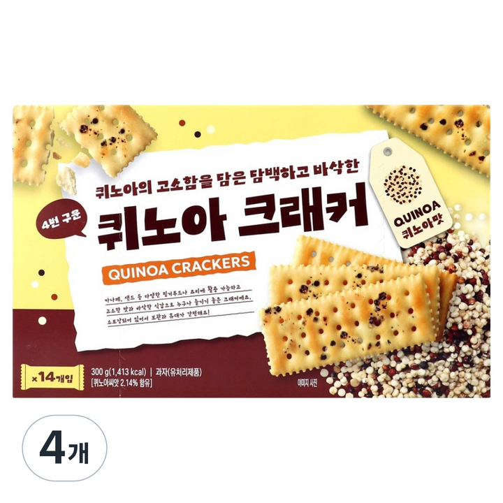 퀴노아 크래커, 300g, 4개