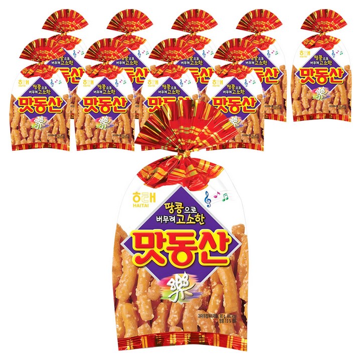 해태제과 맛동산, 90g, 10개