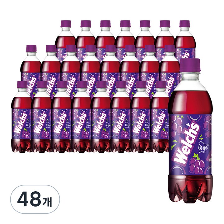 웰치 소다 그레이프 1.5L, 500ml, 48개