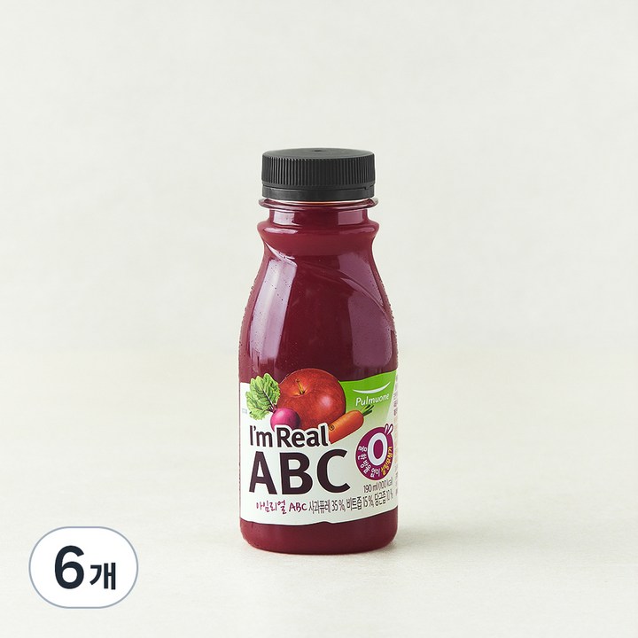 아임리얼 ABC 주스, 190ml, 6개