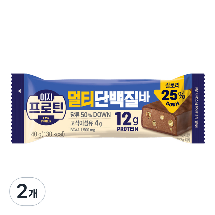 이지프로틴 멀티단백질바, 40g, 2개