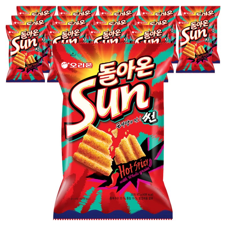 오리온 돌아온 썬 핫스파이시, 80g, 15개