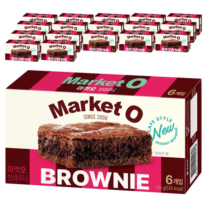 마켓오 브라우니 6p, 120g, 18개