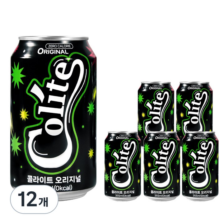 콜라이트 오리지널 제로, 355ml, 12개
