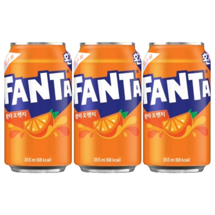 환타 오렌지 업소용, 355ml, 3개
