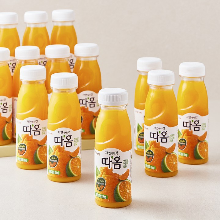따옴 청귤 앤 한라봉 앤 천혜향 주스, 235ml, 20개