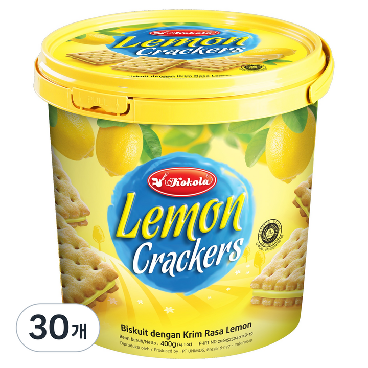 코코라 레몬 샌드위치 크래커, 400g, 30개