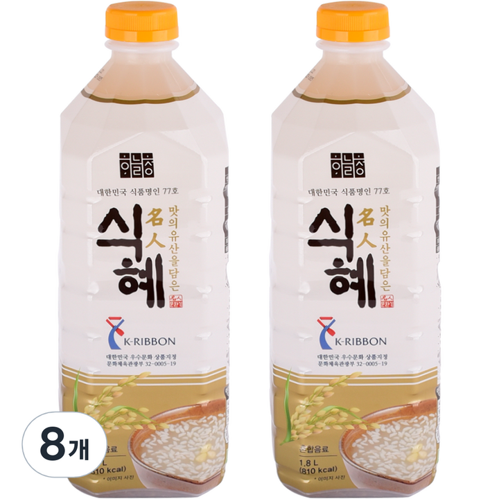 하늘청 식혜 오리지날, 1.8L, 8개