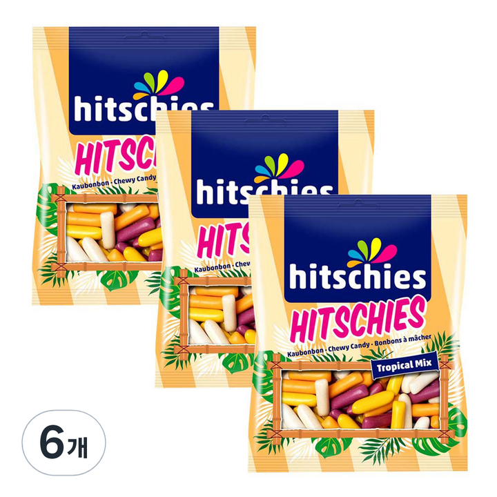 히츨러 히치스 트로피칼 수수깡 젤리, 6개, 140g
