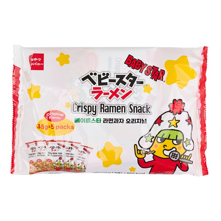 베이비스타 라면과자 오리지널 5p, 180g, 1개