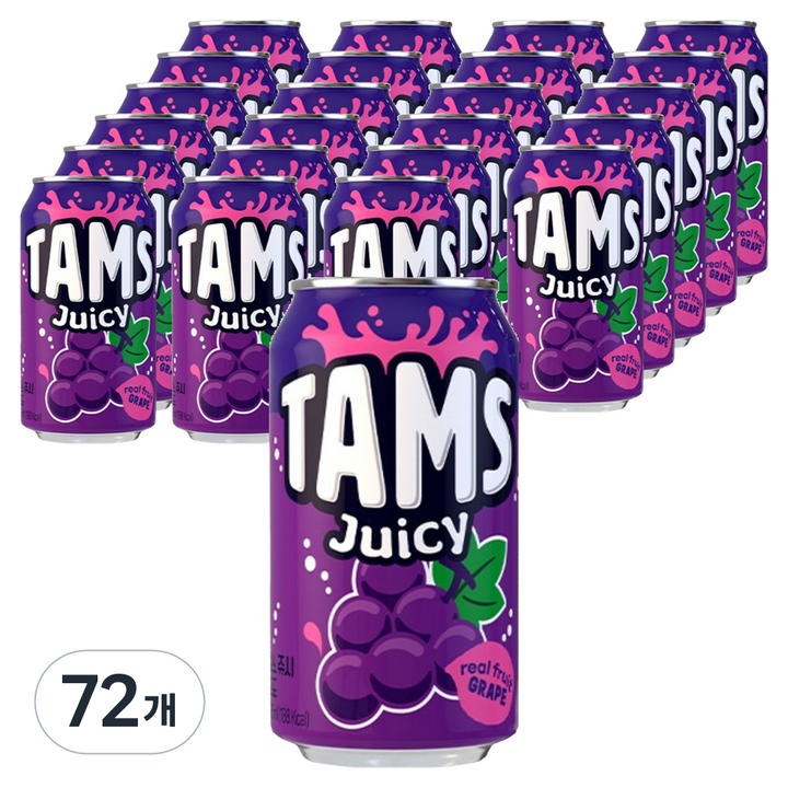 탐스 쥬시 포도, 355ml, 72개