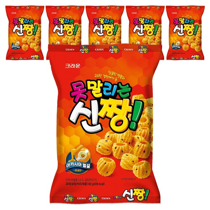 크라운 못말리는신짱, 80g, 6개