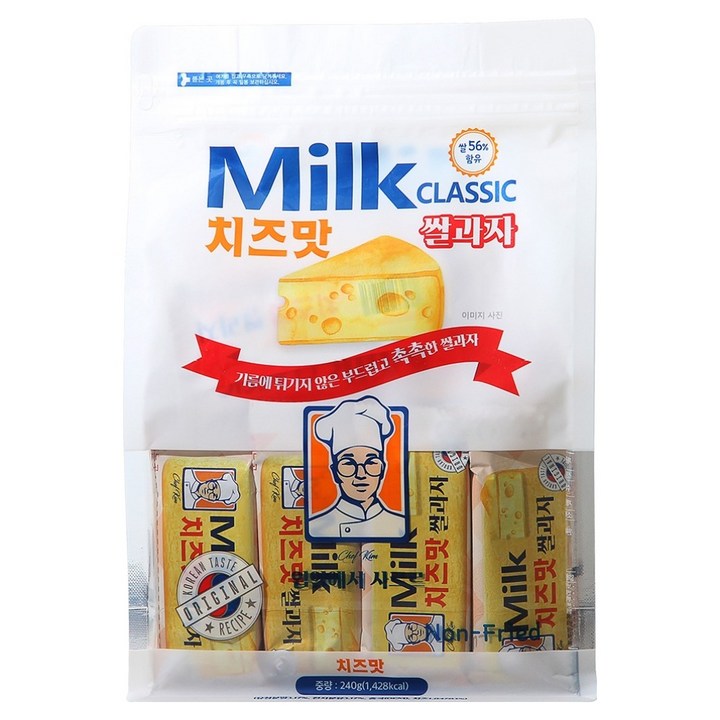밀크클래식쌀과자 치즈맛, 240g, 1개