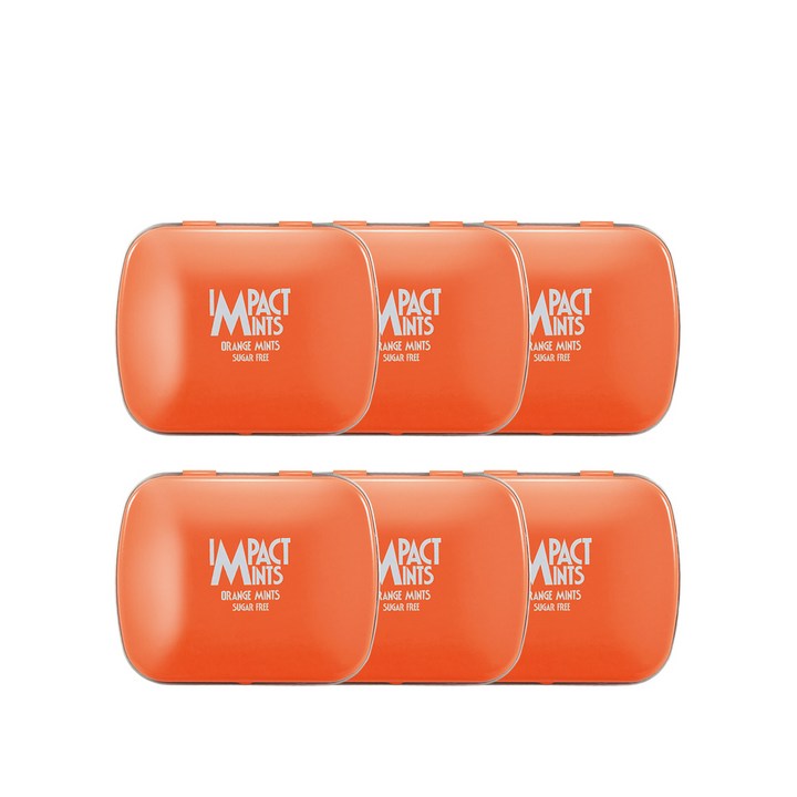 임팩트민트 오렌지향 캔디, 14g, 6개