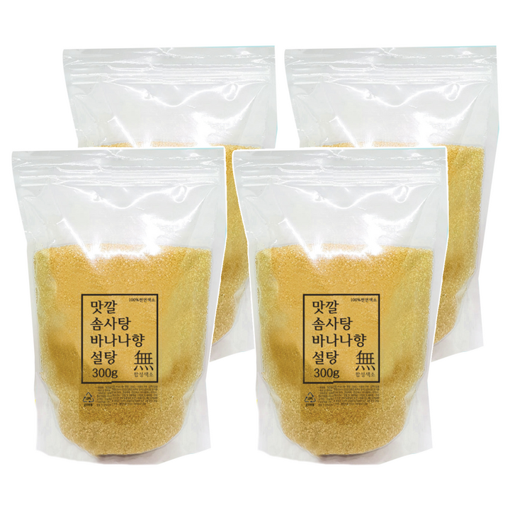 맛깔 바나나향 솜사탕 설탕 30인분, 300g, 4개