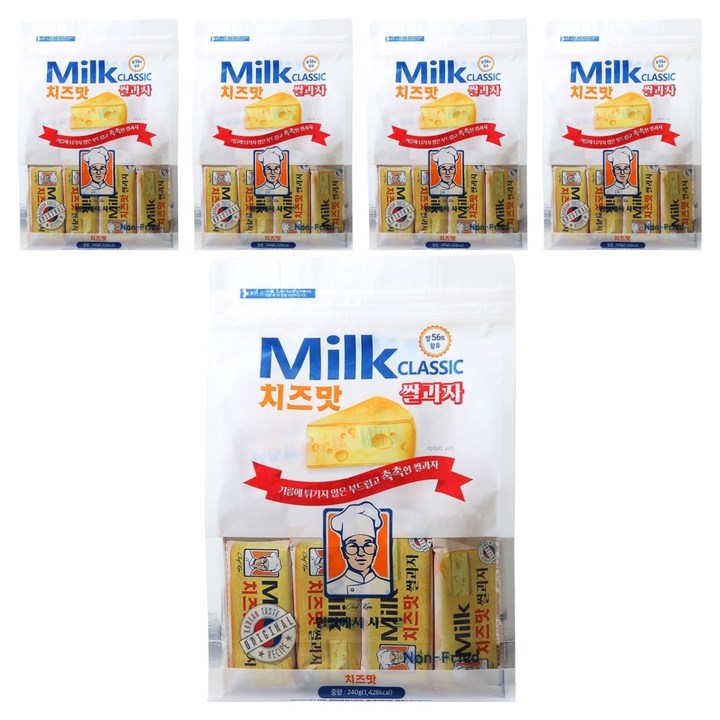 밀크클래식쌀과자 치즈맛, 240g, 5개