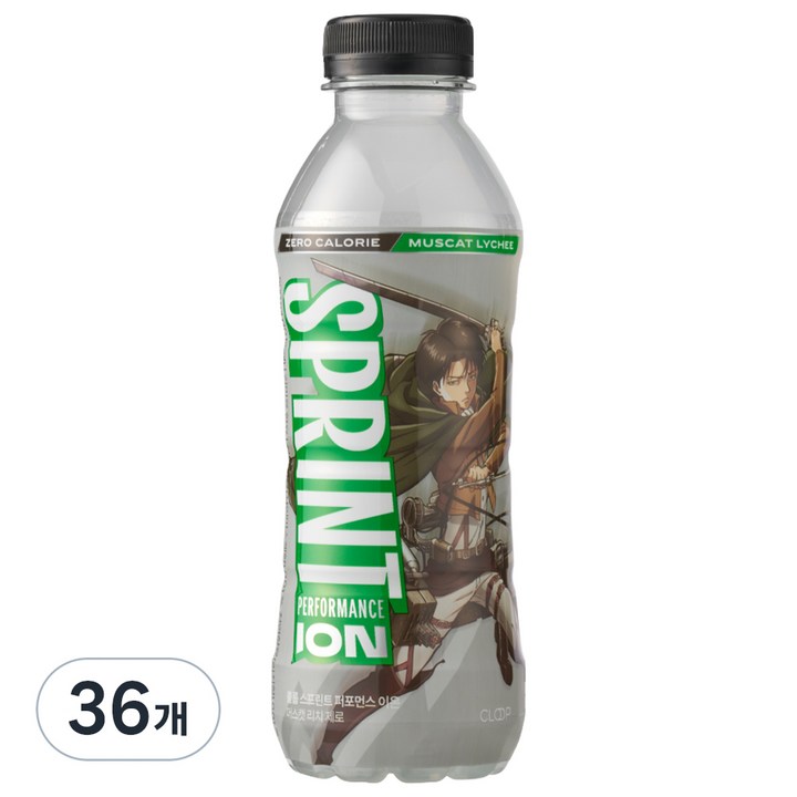 클룹 스프린트 진격의거인 제로 이온음료 머스캣 리치, 36개, 500ml