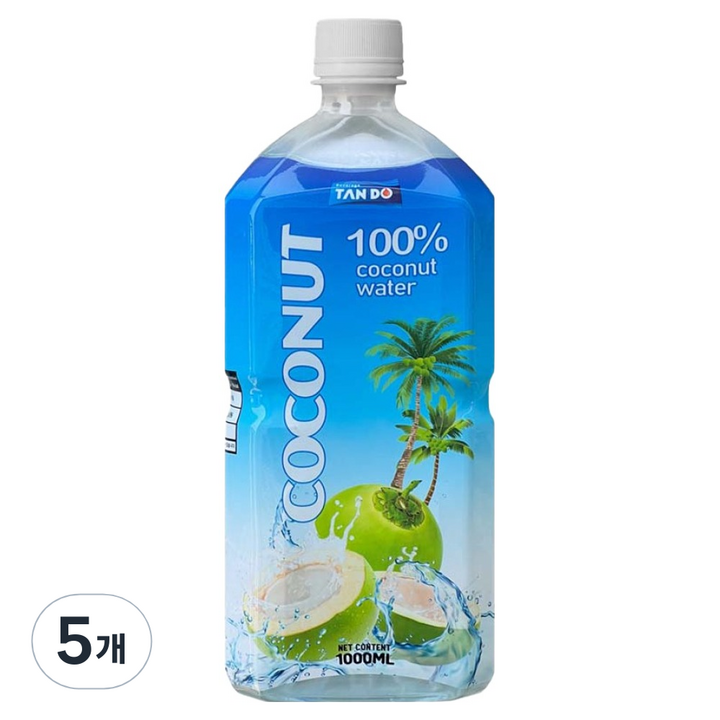 탄도 코코넛 워터, 1L, 5개