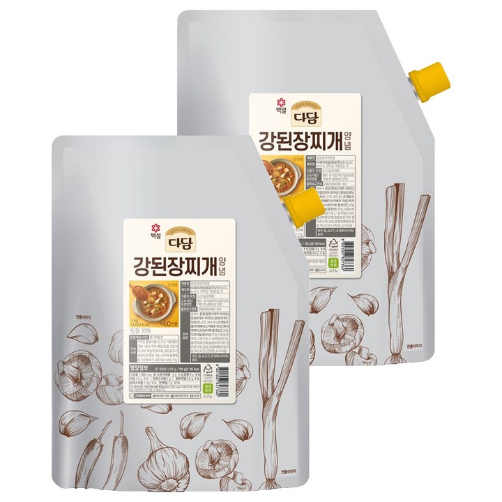 다담 강된장찌개 양념, 2kg, 2개
